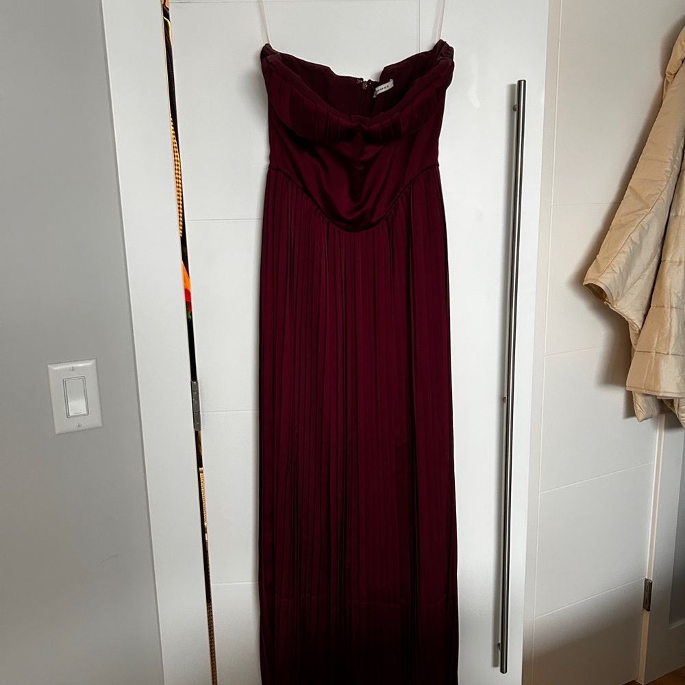 House of CB Burgundy Strapless Dress | Size S | Bigger Cup D-E